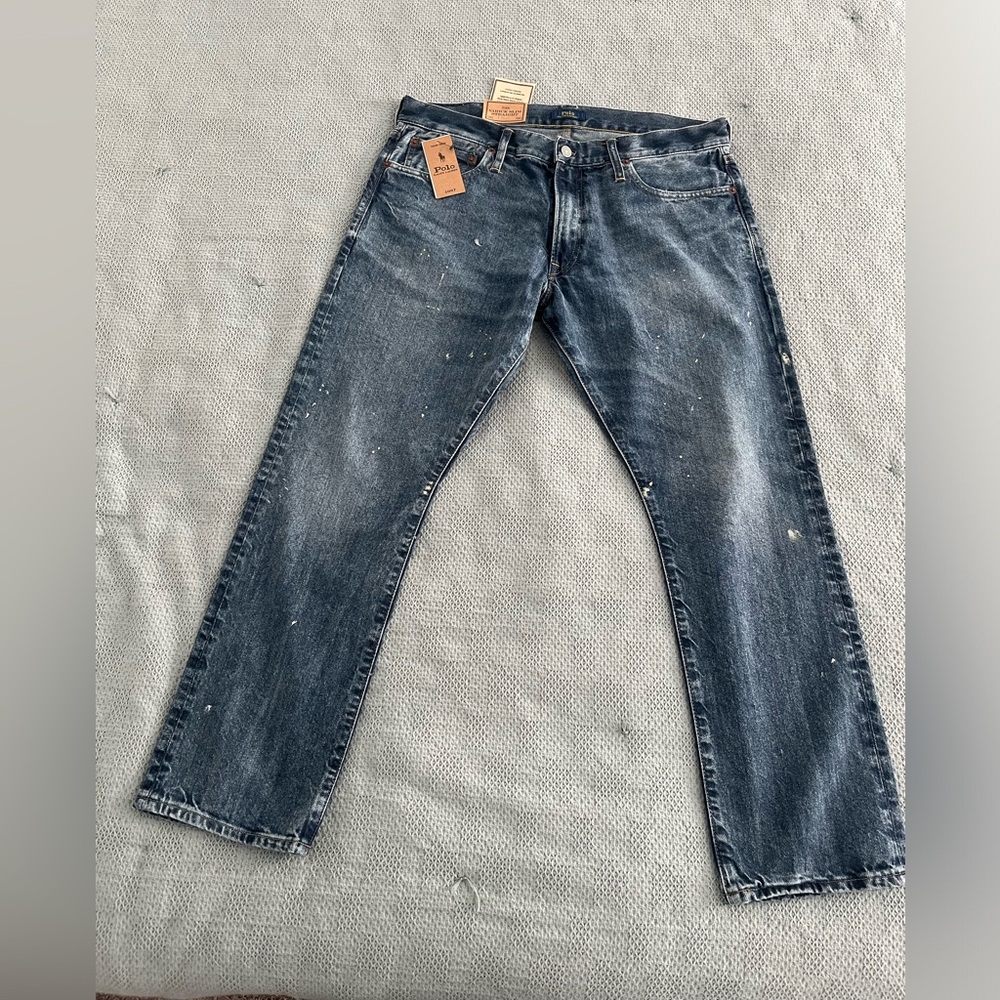 Polo Ralph Lauren Men's Size 36 x 30 
Varick Slim Straight Denim Jeans